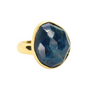 Faceted Apatite Ring