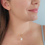 Dusk Barrel Pearl Toggle Necklace