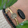Light of the Night Pyrite Cuff