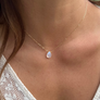 Don't Quit Your Daydream Moonstone Necklace