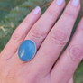 Aquamarine Sterling Silver Ring