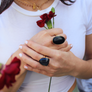 Gilded Goldstone Ring