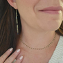 Jupiter Black Spinel Crystal Earrings