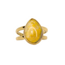 Mellow Yellow Bumblebee Jasper Ring