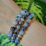 Silver Linings Agate Stretch Bracelet