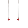 Intuition Commemorative Coral Threader Earrings