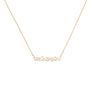 Crystal Baguette Bar Necklace