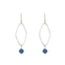 Diamond Shape Earring with Kyanite Drop
