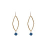 Diamond Shape Earring with Kyanite Drop