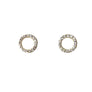 Crystal Circle Stud Earrings