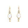 Moonstone Gold Earrings