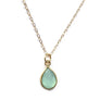 Chalcedony Drop Necklace