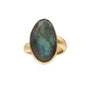Faceted Labradorite Ring