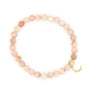 Peach Moonstone Stretch Bracelet