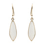 White Moonstone Teardrop Earrings