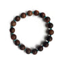 Wood and Turquoise Stretch Bracelet