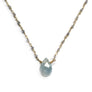 Silver Dipped Iolite Necklace