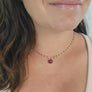 Ruby Drop Necklace