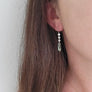 Turquoise Rectangle Drop Earrings