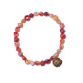 Cherry Agate Stretch Bracelet