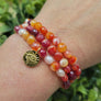 Cherry Agate Stretch Bracelet