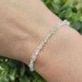 Herkimer Quartz Slide Bead Bracelet