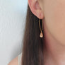 Spacey Peach Moondrop Earrings