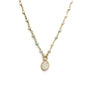 Rainbow Moonstone Drop Necklace