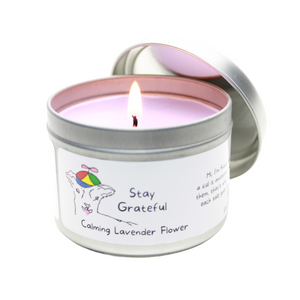 Stay Grateful - Calming Lavender Flower Candle