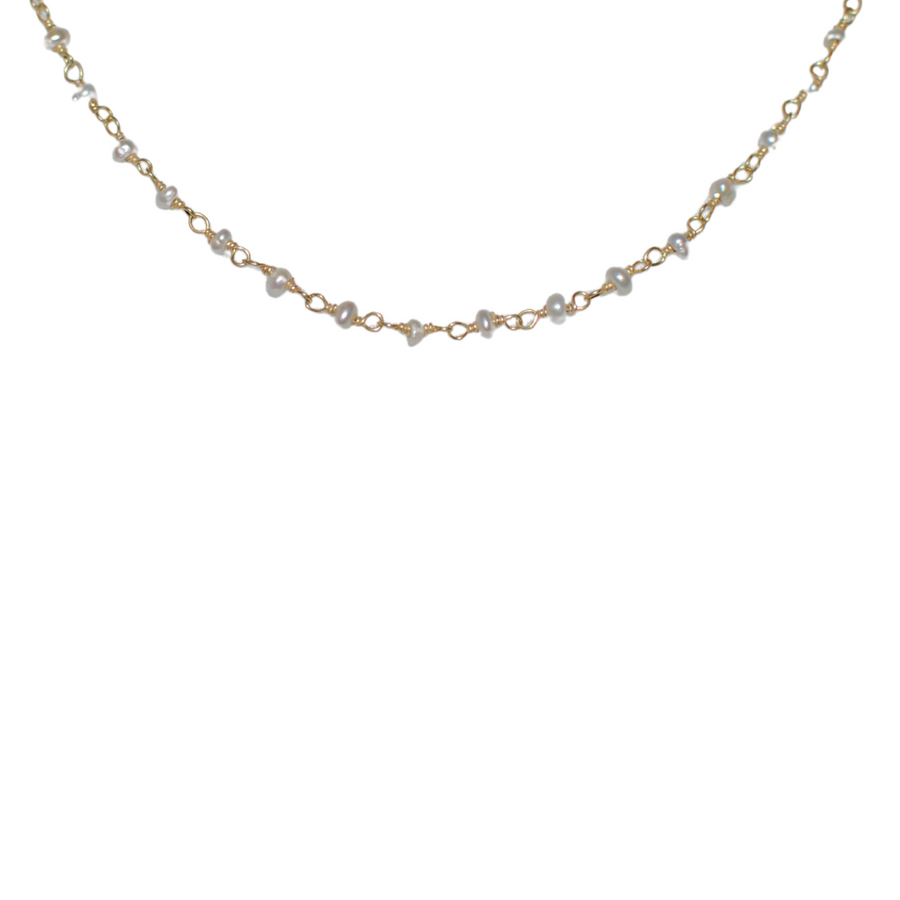Celestial Compass Pearl Necklace