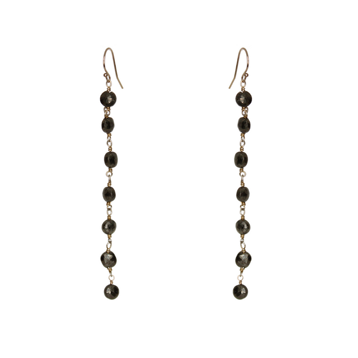 Light of the Night Pyrite Earring