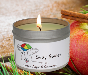 Stay Sweet - Green Apple & Cinnamon Candle