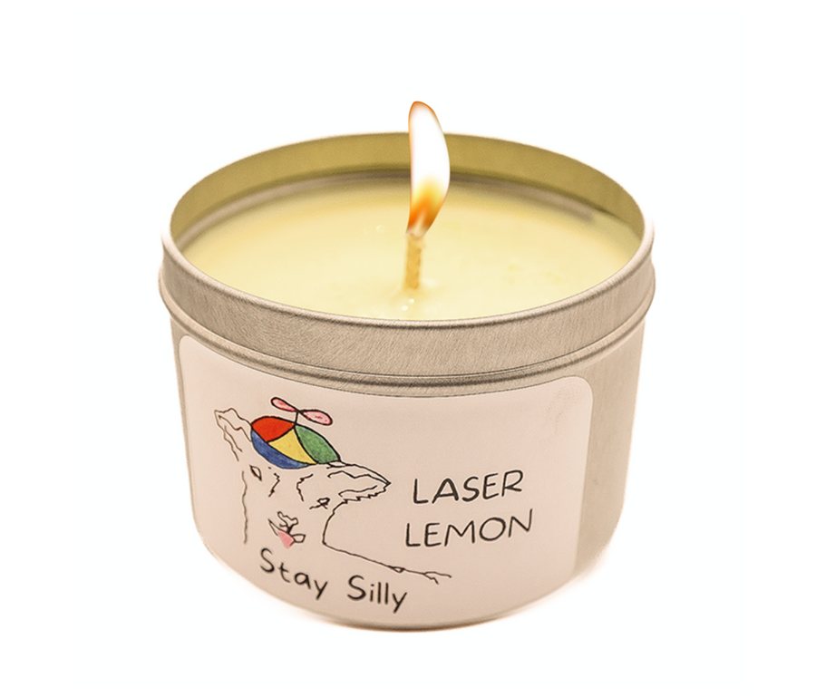 Stay Silly - Laser Lemon Stay Kiddish Candle