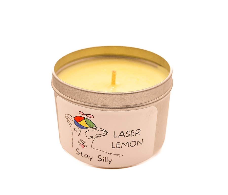 Stay Silly - Laser Lemon Stay Kiddish Candle