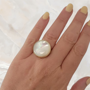 Dawn Mother of Pearl Alchemia Ring