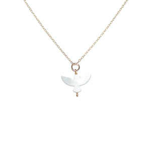 Mother of Pearl Thunderbird Necklace