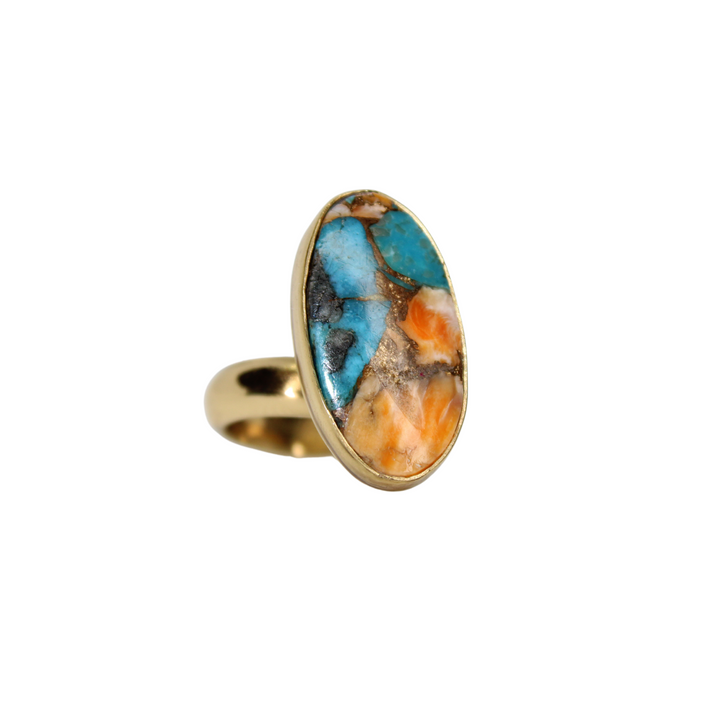 Alchemy of Autumn Turquoise Composite Ring