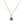 Pave diamond sun charm necklace in gold vermeil
