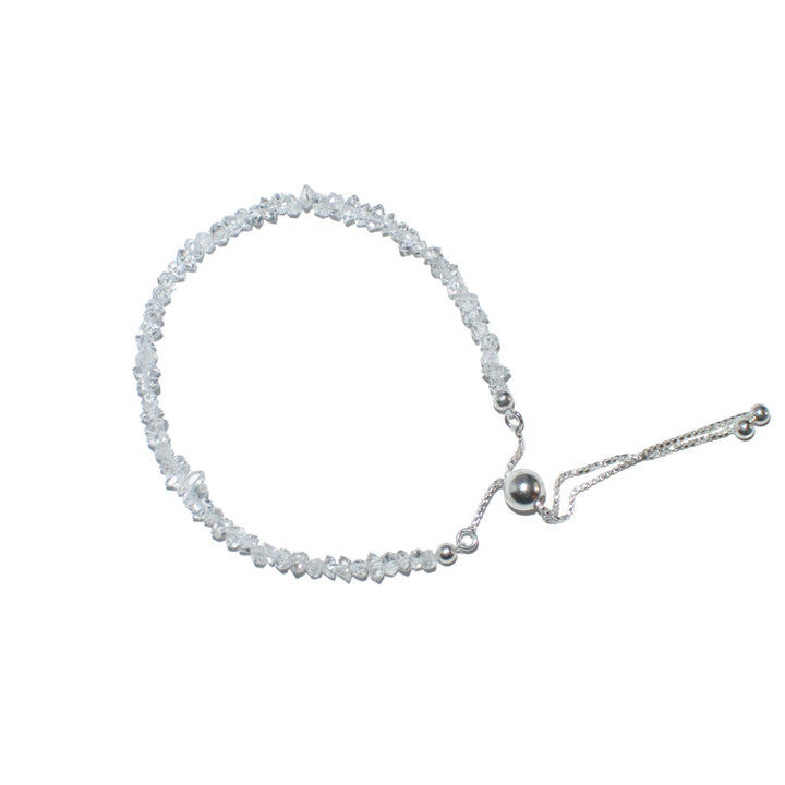 Herkimer Quartz Slide Bead Bracelet