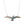 Flying bird pendant w/ amazonite cabochon on a sterling silver chain on white background 