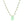 Chalcedony drop necklace from on gold fill turquoise bead chain